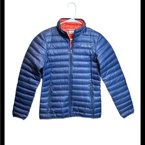 NWOT Columbia Blue Coral 80% Duck Down 20% Duck Feather Size Small